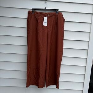 Wide-Leg Adjustable Trousers (Available in black, navy & rust)